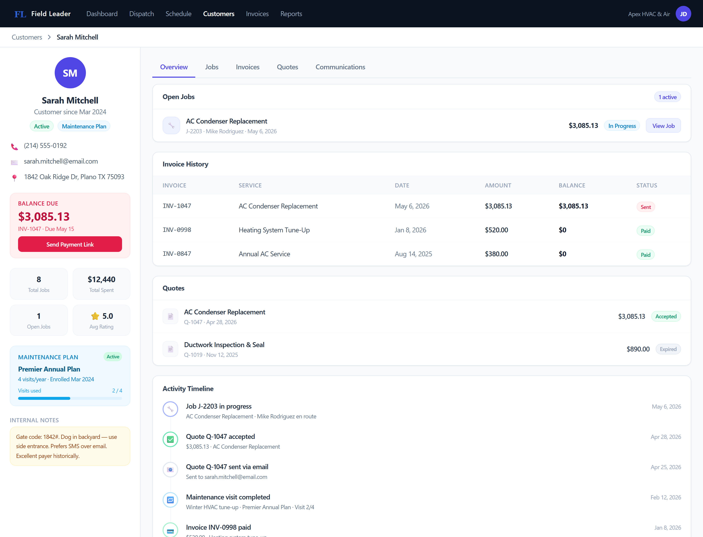 Customer profile